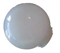 Glaskuppel 150mm 84,5mm gevind (hvid)
