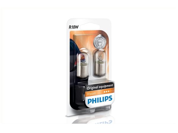 Pære R10W [12 V] (2 stk.), PHILIPS, 12 V