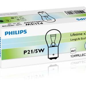 Pære, kørelys~Pære, tåge-/baglygte~Pære, baklygte~Pære, parkerings-/positionslys~Pære, bremselygte~Pære, baglygte~Pære, bremse-/baglygte~Pære, tågebaglygte~Pære, blinklys~Pære, PHILIPS, 12 V